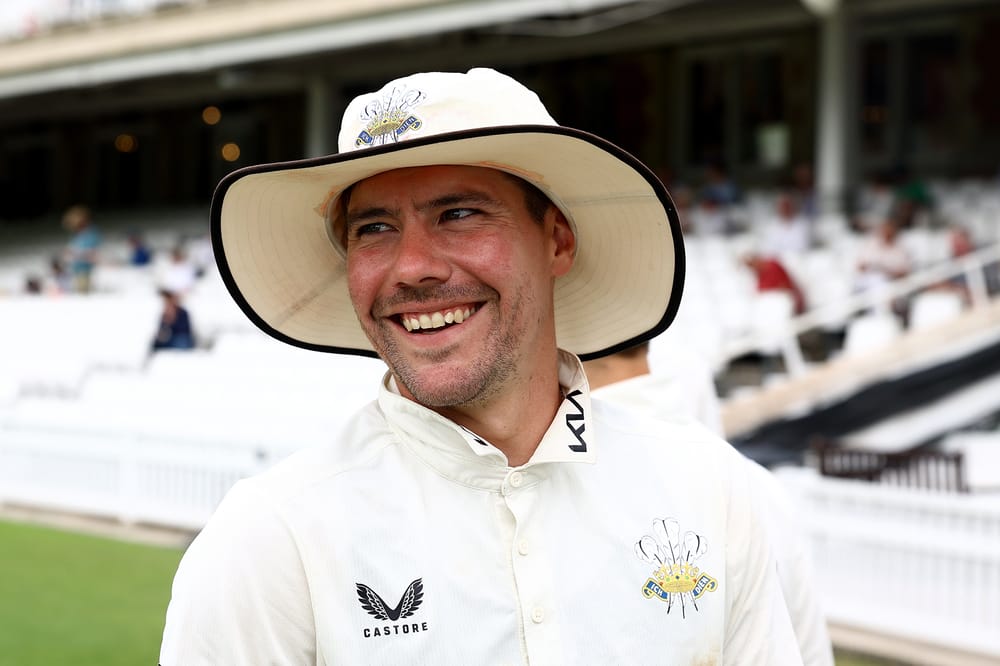 Rory burns smiling