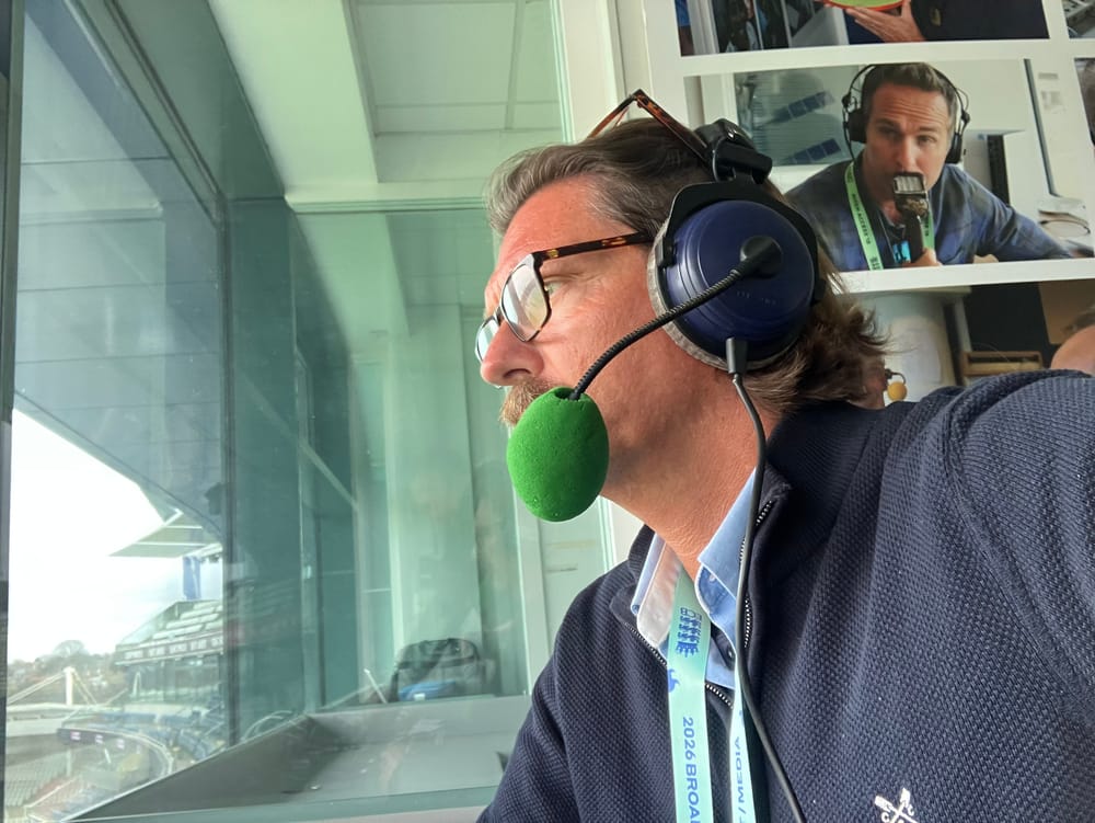 Churchy commentating