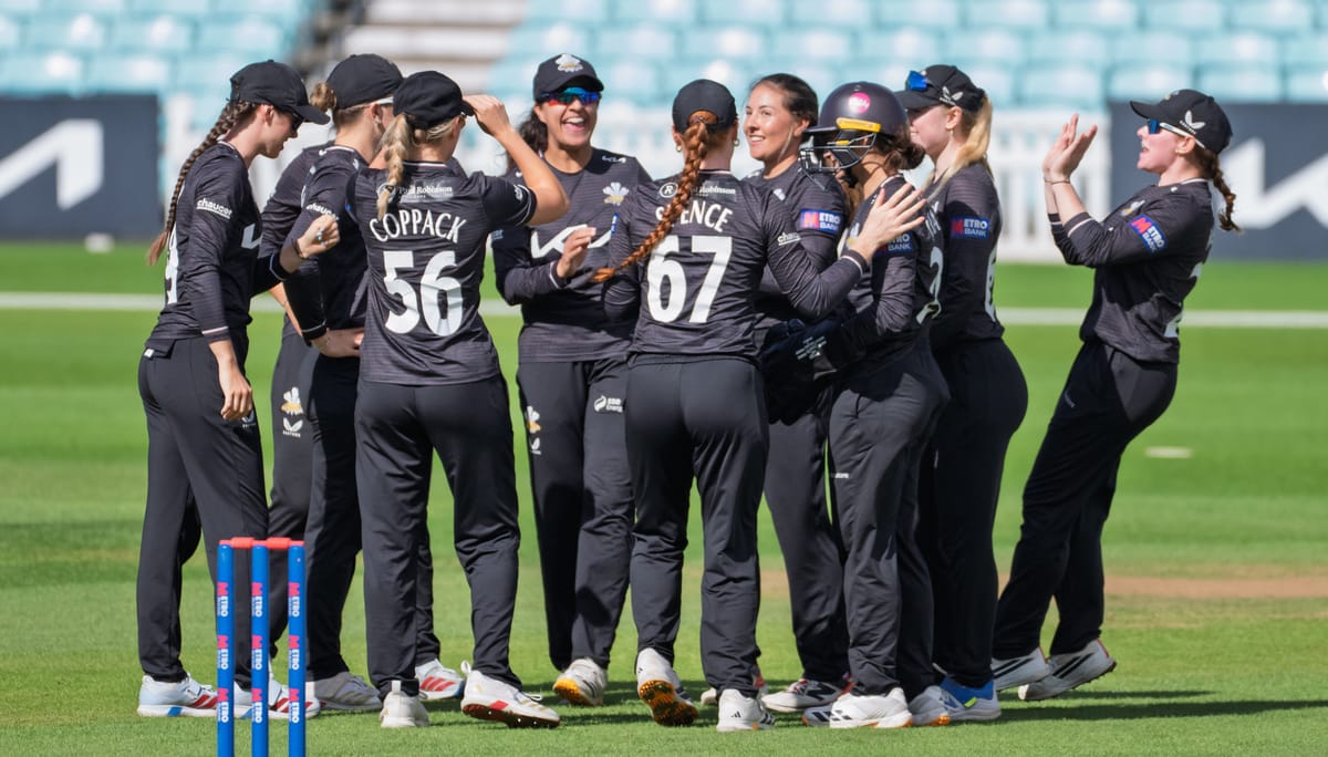 Surrey Women celebrate