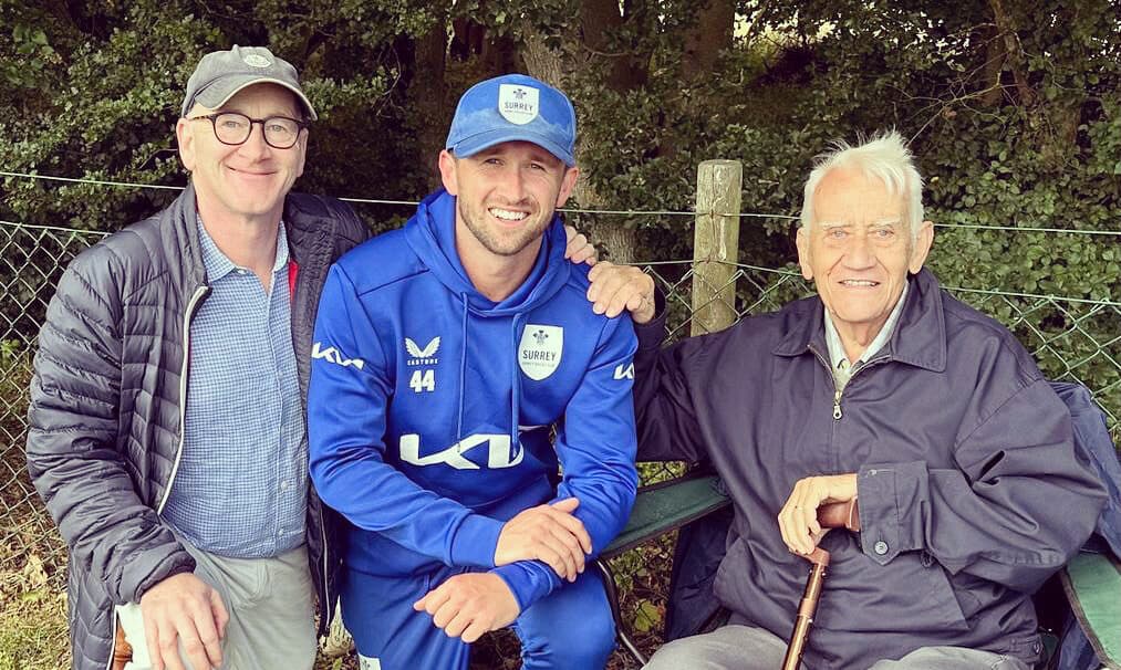 Cameron Steel with Dad and Grandad